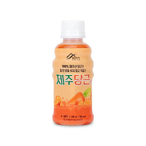 밀양한천 제주 당근 주스 180ml 12병 선물세트 당근쥬스