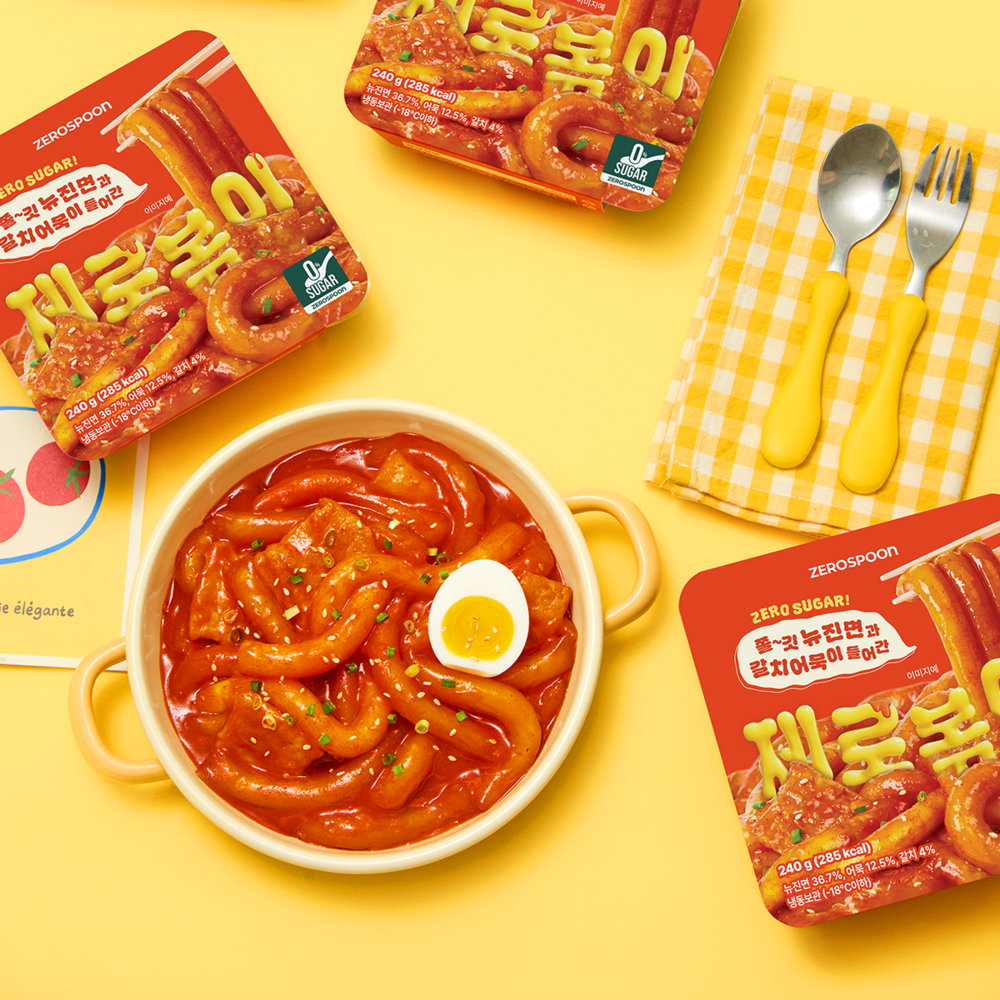 제로볶이 무설탕 뉴진면 떡볶이 240g