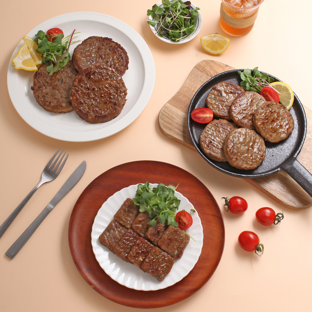 드림애 갈비맛산적1kg 떡갈비,함박스테이크2kg 선택