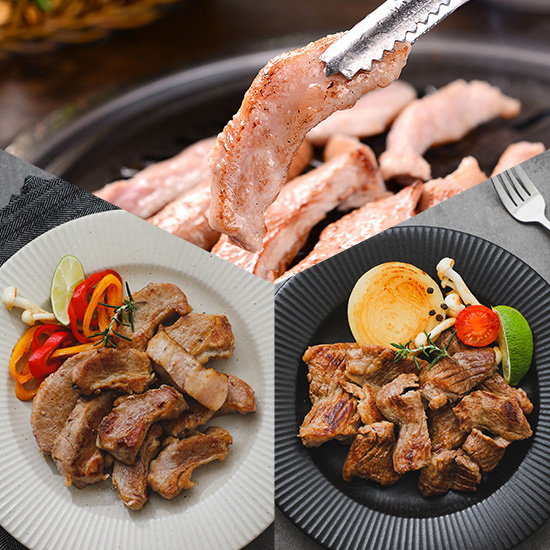 [산지직송] 강원도 1등급 국내산 돼지고기 특수부위3종모듬 300gx3팩(항정/가브리/갈매기)