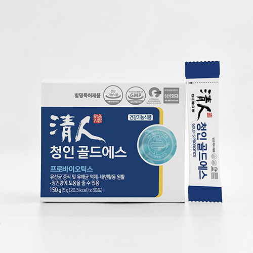 청인 골드에스 30포(30일분) 12종 알파혼합유산균 더블락토 초석잠