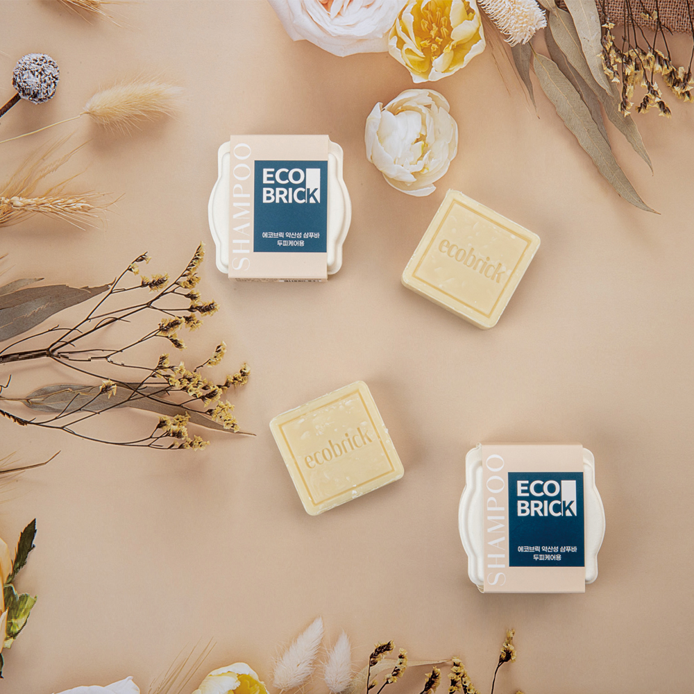 [비에스티앤] 에코브릭 약산성 두피케어용 샴푸바_100g