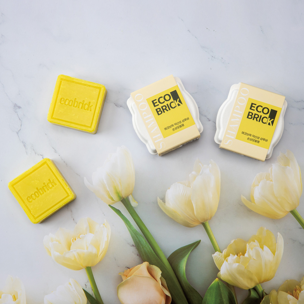 [비에스티앤] 에코브릭 약산성 손상모발용 샴푸바 100g