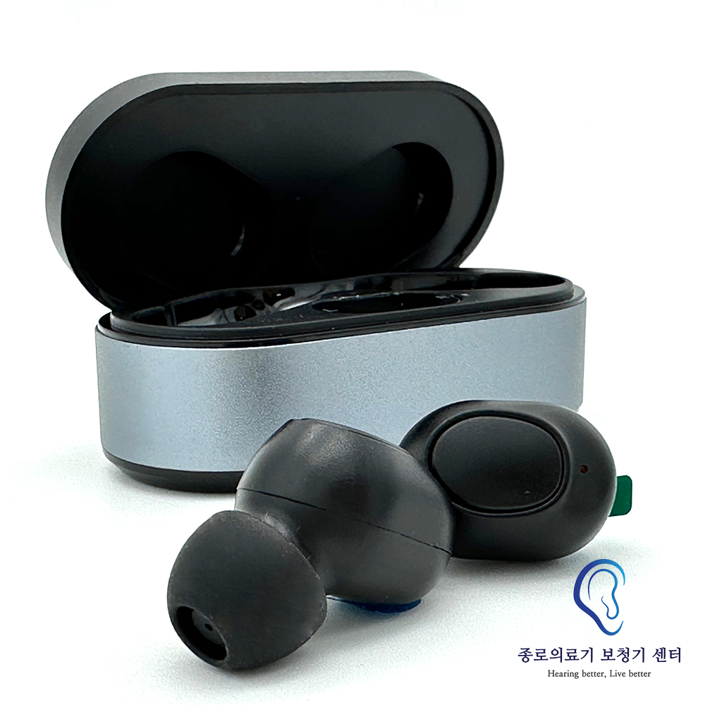 종로의료기 소리연구소 이어폰형 음성증폭기 G400 2025년 최신형 충전식 최대 90시간 사용