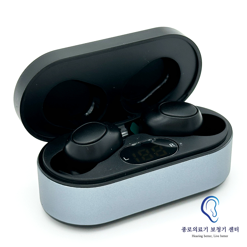 종로의료기 소리연구소 이어폰형 음성증폭기 G400 2025년 최신형 충전식 최대 90시간 사용