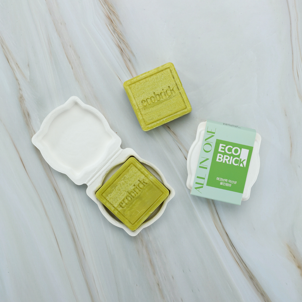 [비에스티앤] 에코브릭 약산성 올인원 샴푸바_100g