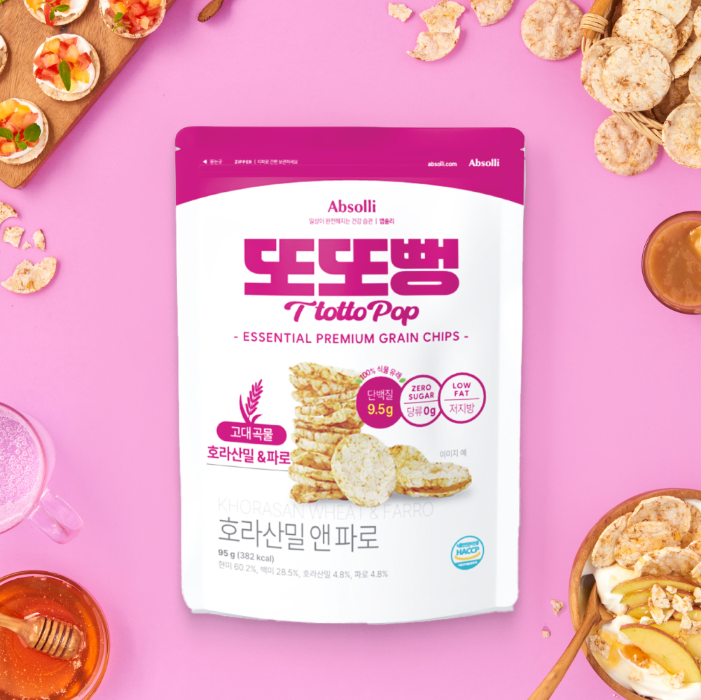 또또뻥 호라산밀 앤 파로 뻥튀기 95g