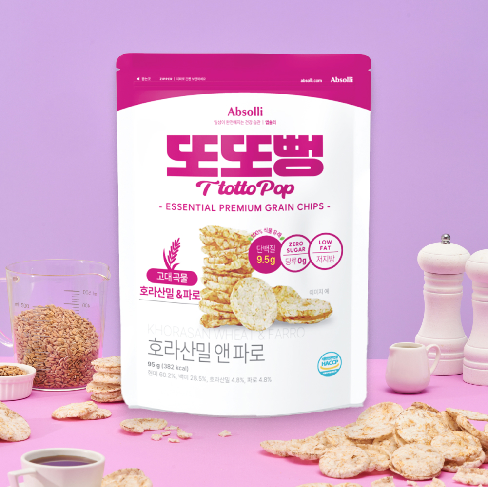 또또뻥 호라산밀 앤 파로 뻥튀기 95g