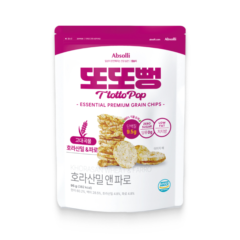또또뻥 호라산밀 앤 파로 뻥튀기 95g 대표이미지 섬네일