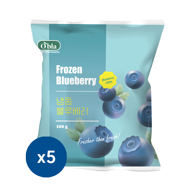 맥그로우앤마리 냉동 블루베리 100g x 5개