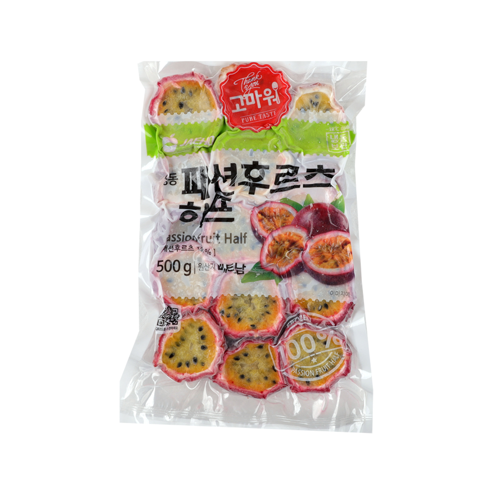 [재호식품] 냉동 패션후르츠 하프컷 500g 대표이미지 섬네일