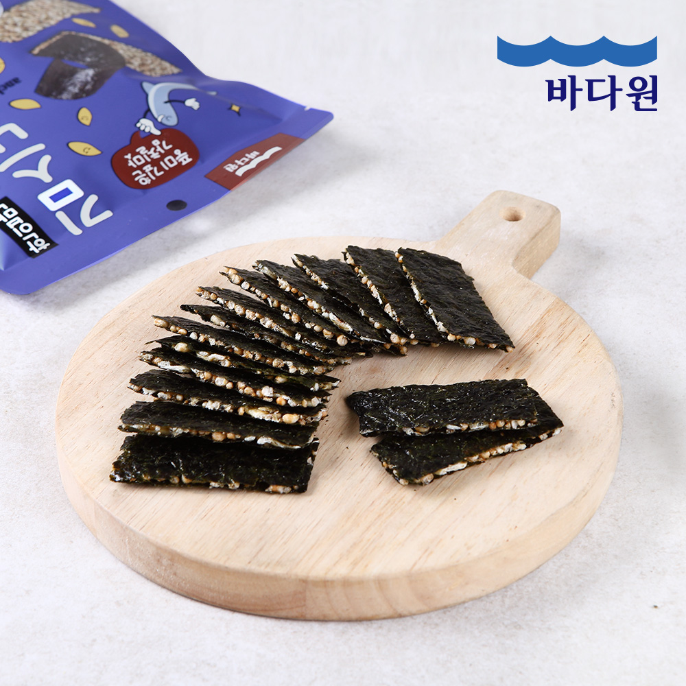 [바다원] 한입만 멸치 김스낵 25g, 3봉