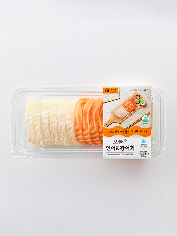 두툼 연어&광어회(200g)