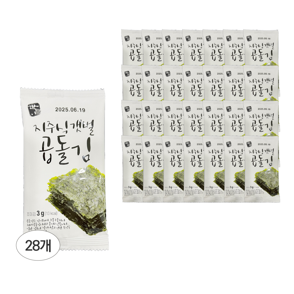 자연예닮 지주식 갯벌 곱돌김 미니 도시락김 [원산지:국산(전라남도 신안군)]