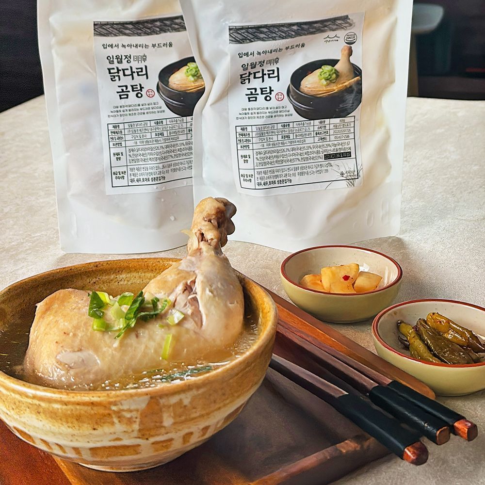 닭다리 곰탕 800g 닭곰탕 삼계탕 백년가게 대구 맛집 일월정