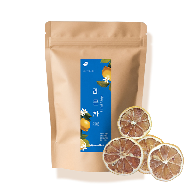 맥그로우앤마리 저온 제습 건조 레몬 슬라이스칩 레몬차
