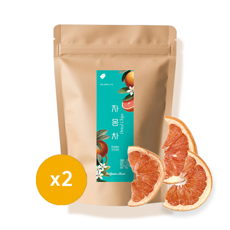 맥그로우앤마리 저온 제습 건조 자몽 슬라이스칩 자몽차