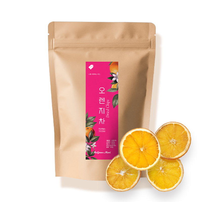 맥그로우앤마리 저온 제습 건조 오렌지 슬라이스칩 오렌지차