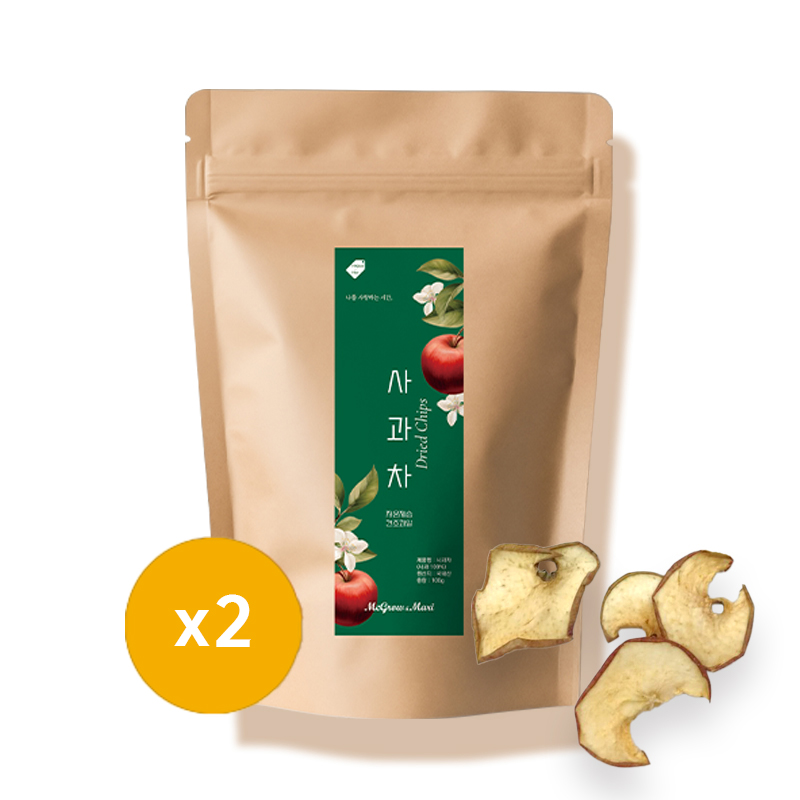 맥그로우앤마리 저온 제습 건조 사과 슬라이스칩 사과차