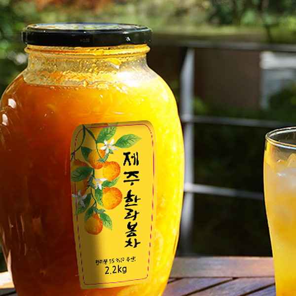 달콤상큼한 제주 유자차 레몬차 한라봉차 2.2kg