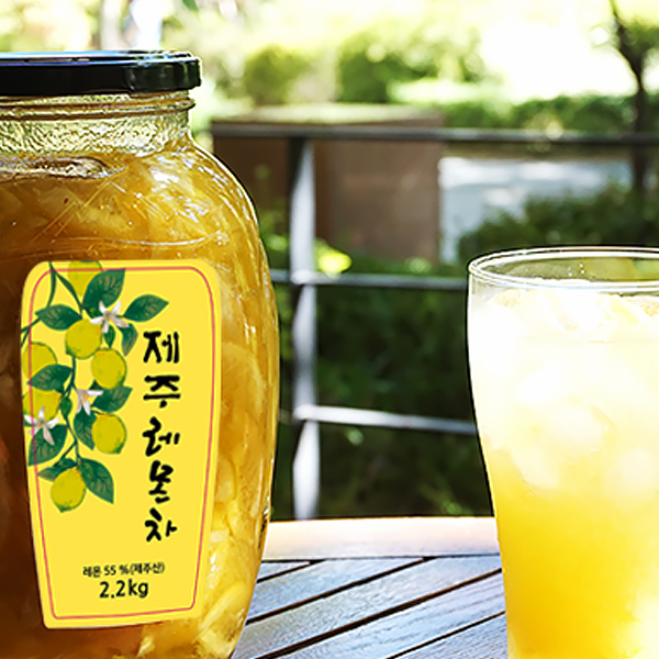 달콤상큼한 제주 유자차 레몬차 한라봉차 2.2kg