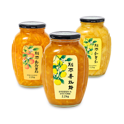 달콤상큼한 제주 유자차 레몬차 한라봉차 2.2kg 대표이미지 섬네일