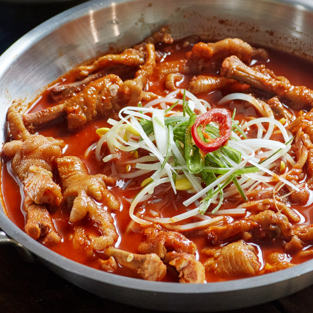 국물닭발 매운닭발 800g 무뼈 튤립 통뼈