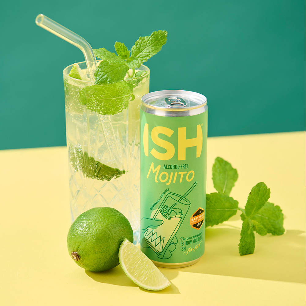 ISH 아이에스에이치 250ml 무알콜 캔 칵테일 모히또
