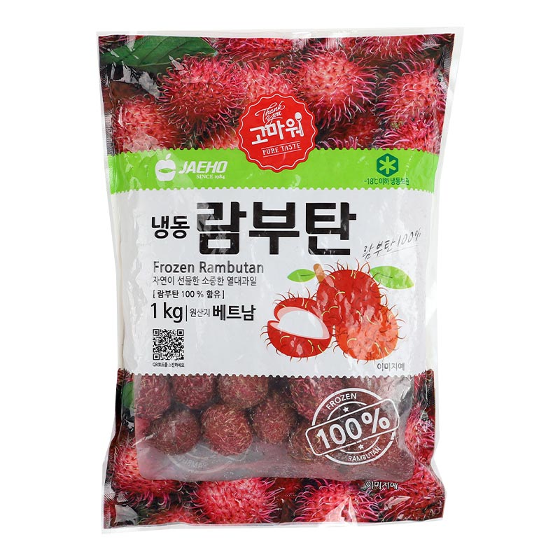 [재호식품] 냉동 람부탄 1kg 대표이미지 섬네일
