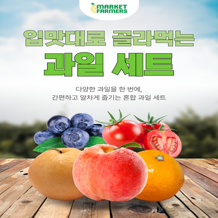 가정용 골라먹는 과일세트 나주배 신비복숭아 감귤 블루베리 대추방울토마토 대표이미지 섬네일