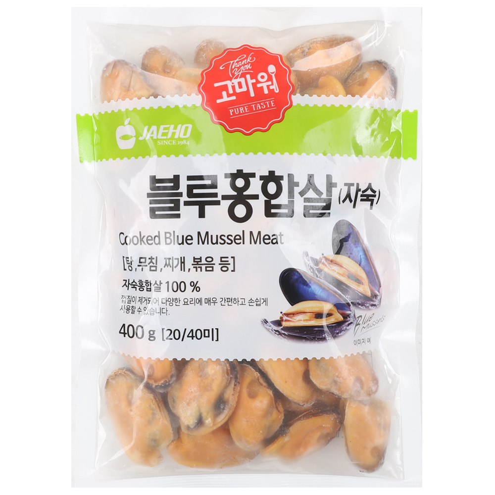 [재호식품] 냉동 자숙 블루홍합살 400g