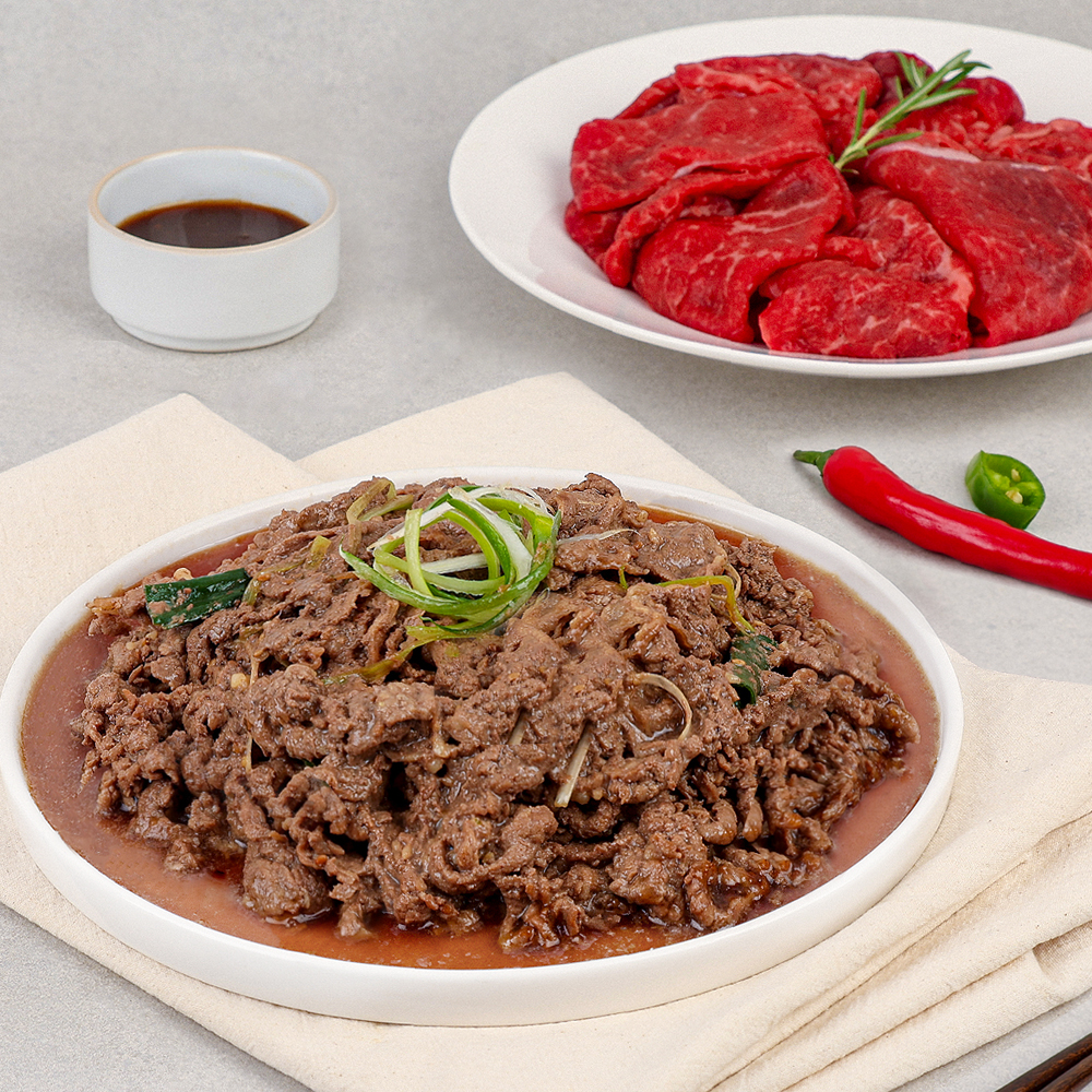 [부경식품] 호주산 청정우 산소포장 냉장 양념 소불고기 300g+300g
