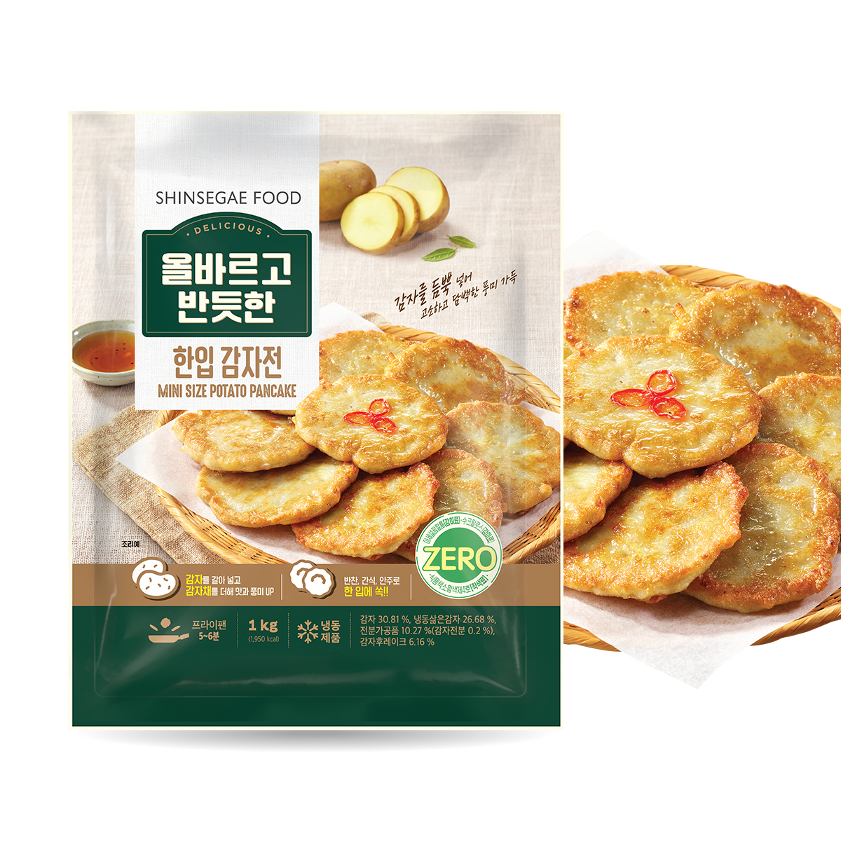 신세계 푸드 올반 한입 감자전 1Kg x 1팩