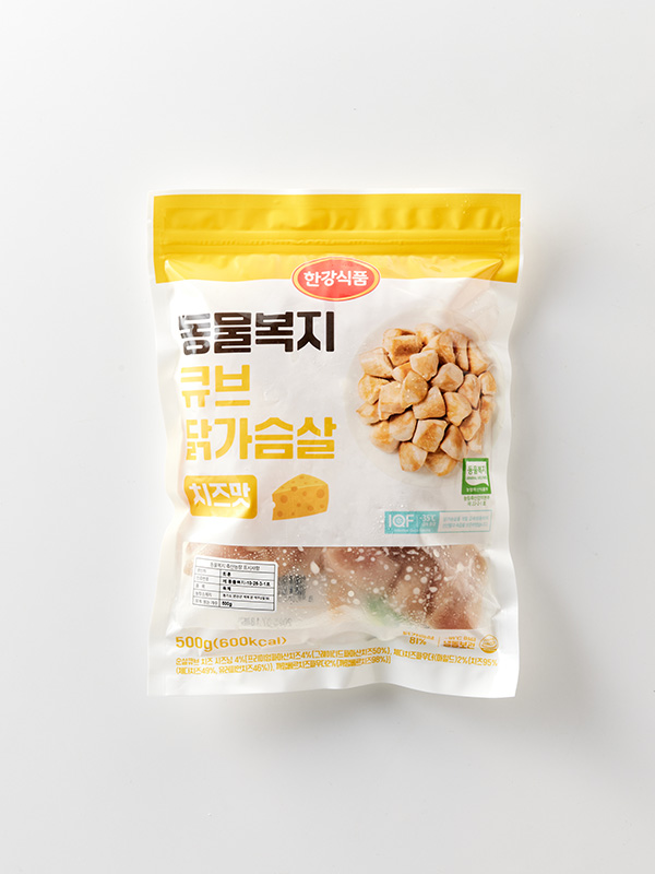 [행사]동물복지 큐브 닭가슴살 4종(500g)