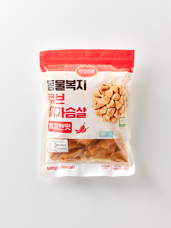 [행사]동물복지 큐브 닭가슴살 4종(500g)