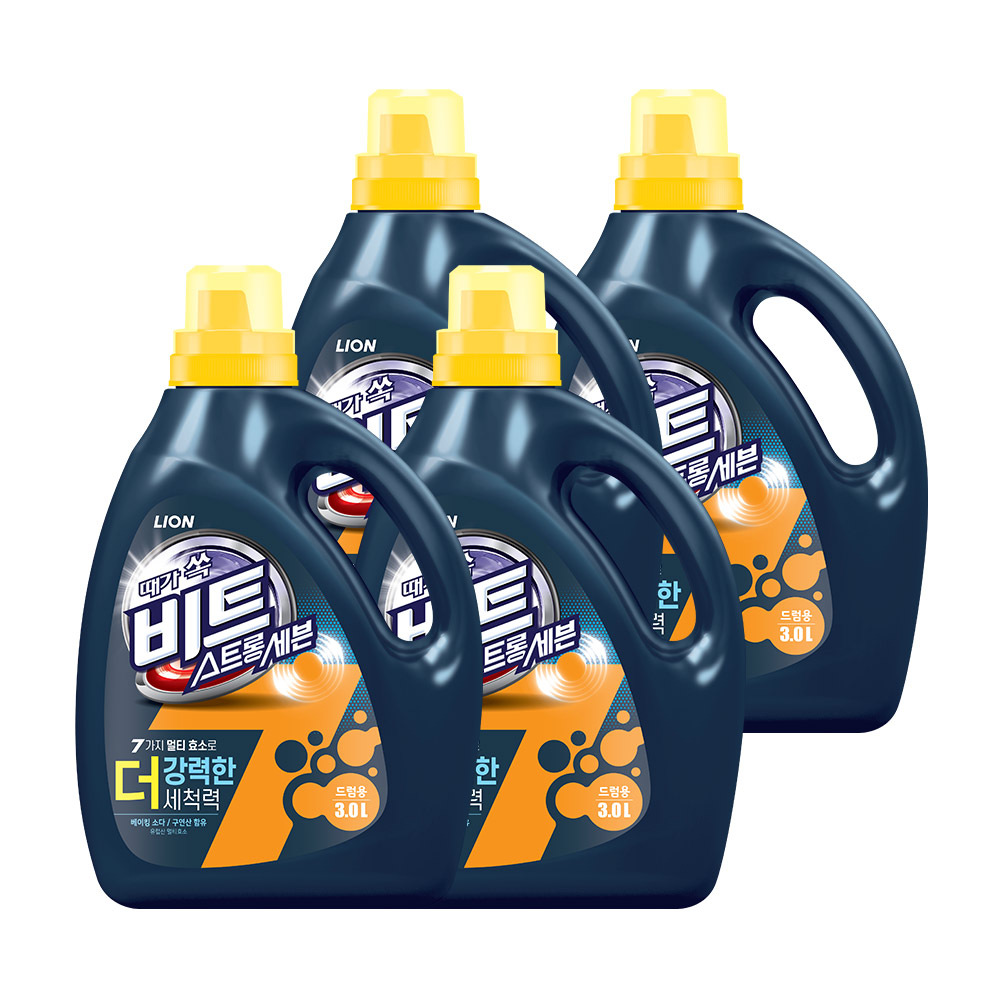 비트 스롱세븐 액체세제 3L 용기 x 4개 (옵션선택)