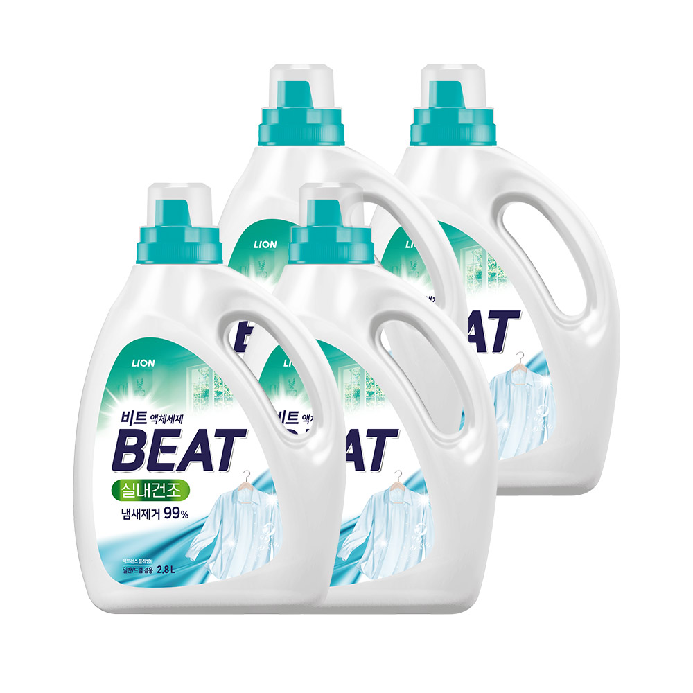 비트 실내건조 액체세제 2.8L 용기 x 4개