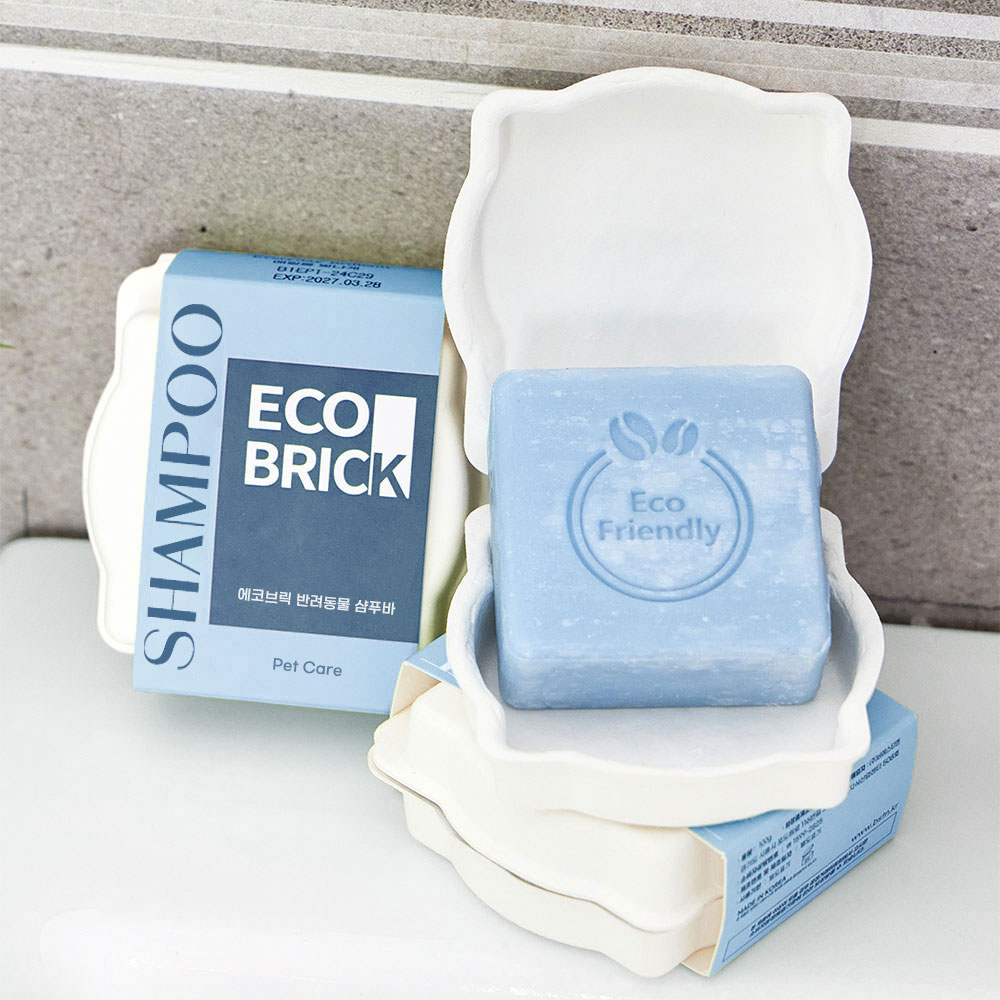 [비에스티앤] 에코브릭 반려동물용 샴푸바_100g