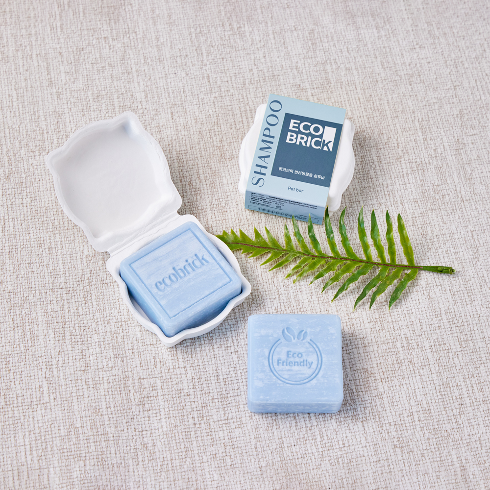 [비에스티앤] 에코브릭 반려동물용 샴푸바_100g