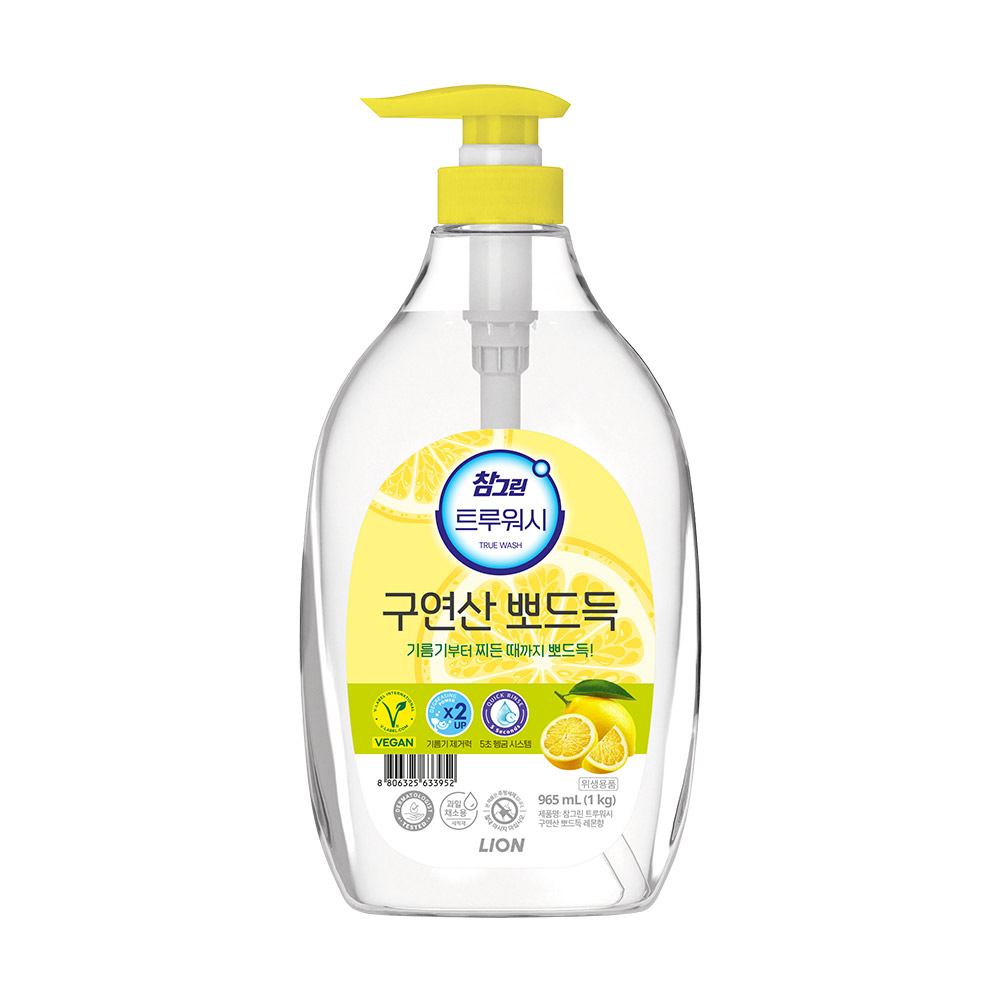 참그린 주방세제 뽀드득 1kg 용기x1개 (옵션선택) 대표이미지 섬네일