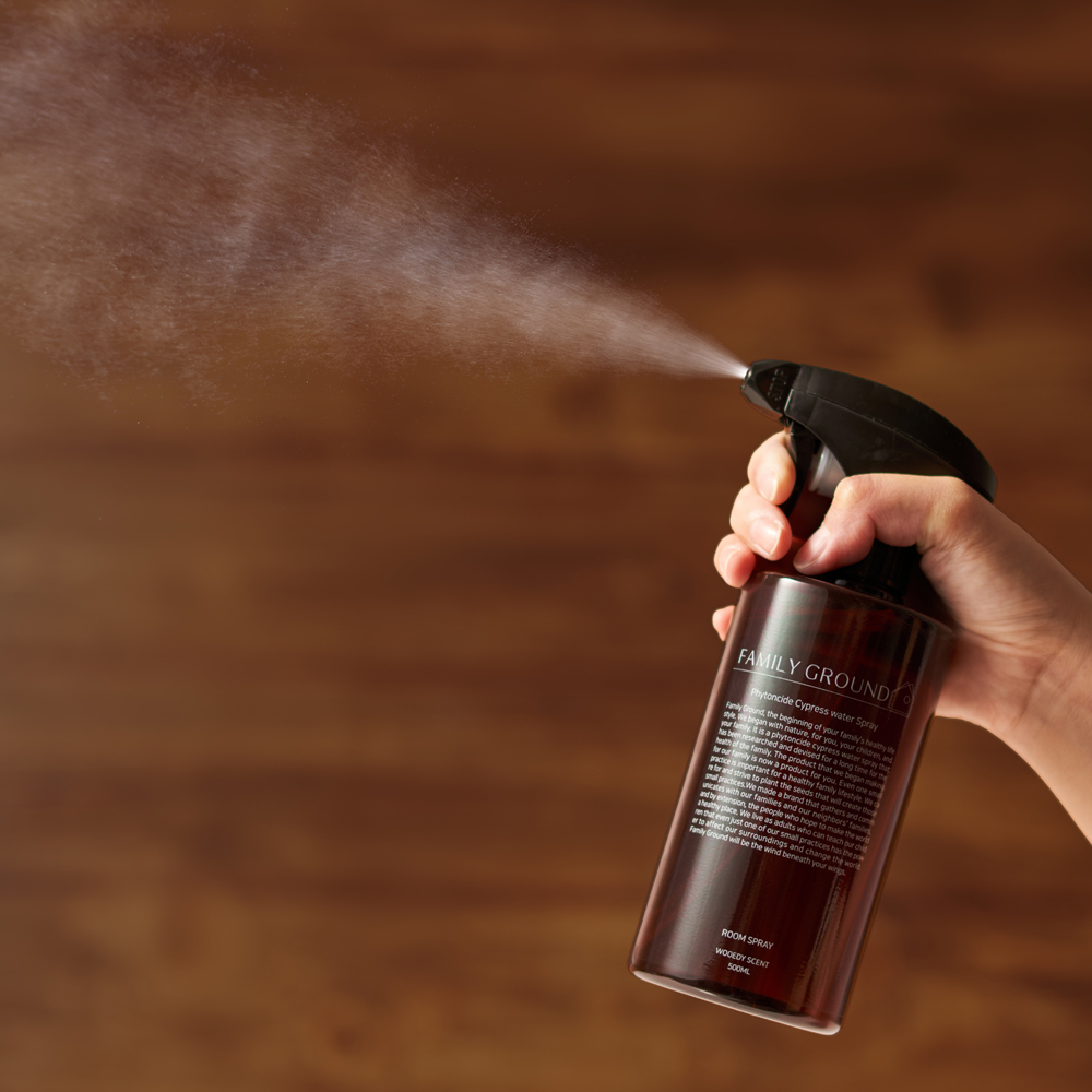 패밀리그라운드 비건인증 100%편백수 히노끼 룸스프레이 500ml