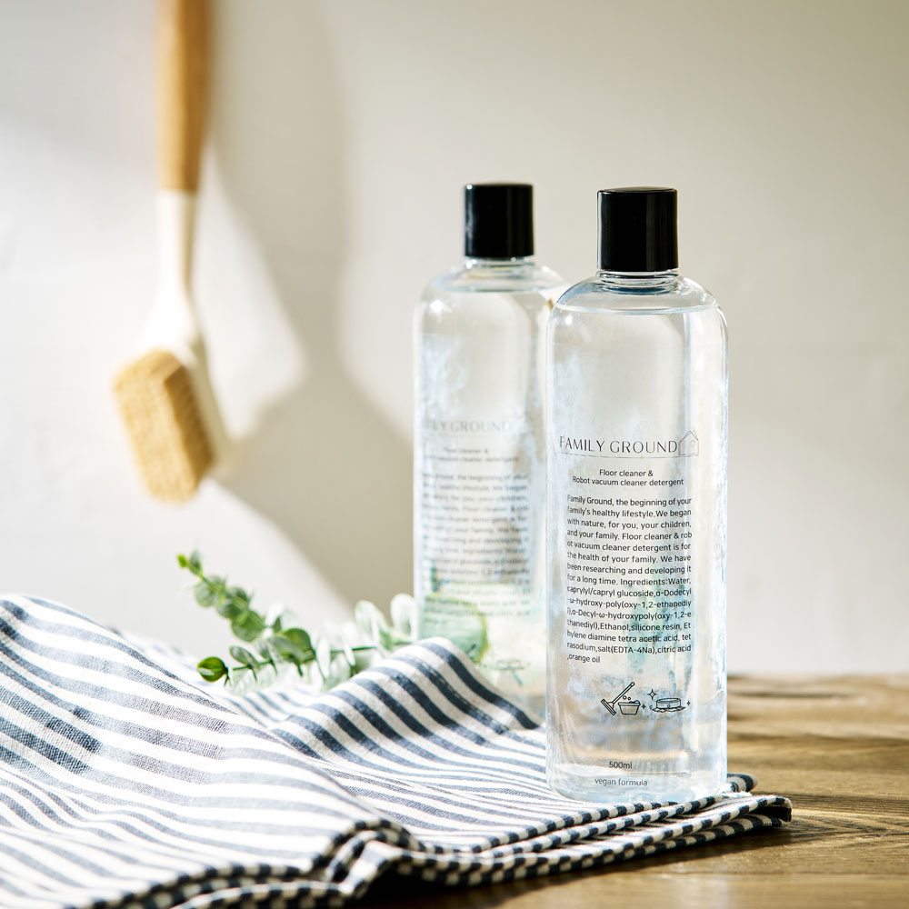 패밀리그라운드 올인원 비건 로봇청소기겸 바닥클리너 세제 500ml