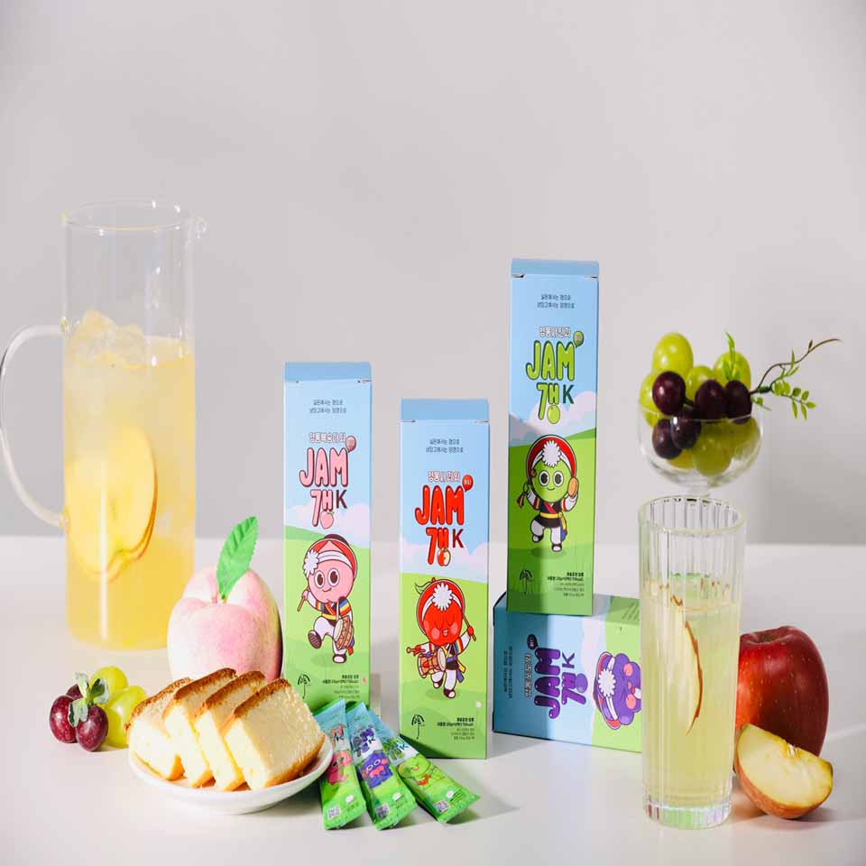 잼이나갱 1포(포도,사과,복숭아,샤인맛) 대표이미지 섬네일