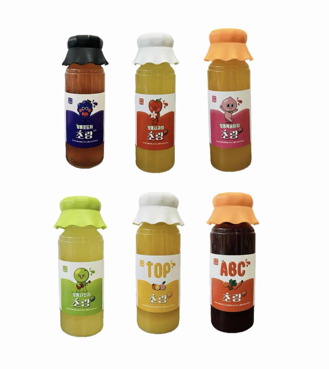초랑나랑 식초음료(포도,사과,복숭아,샤인,ABC,TOP) 대표이미지 섬네일