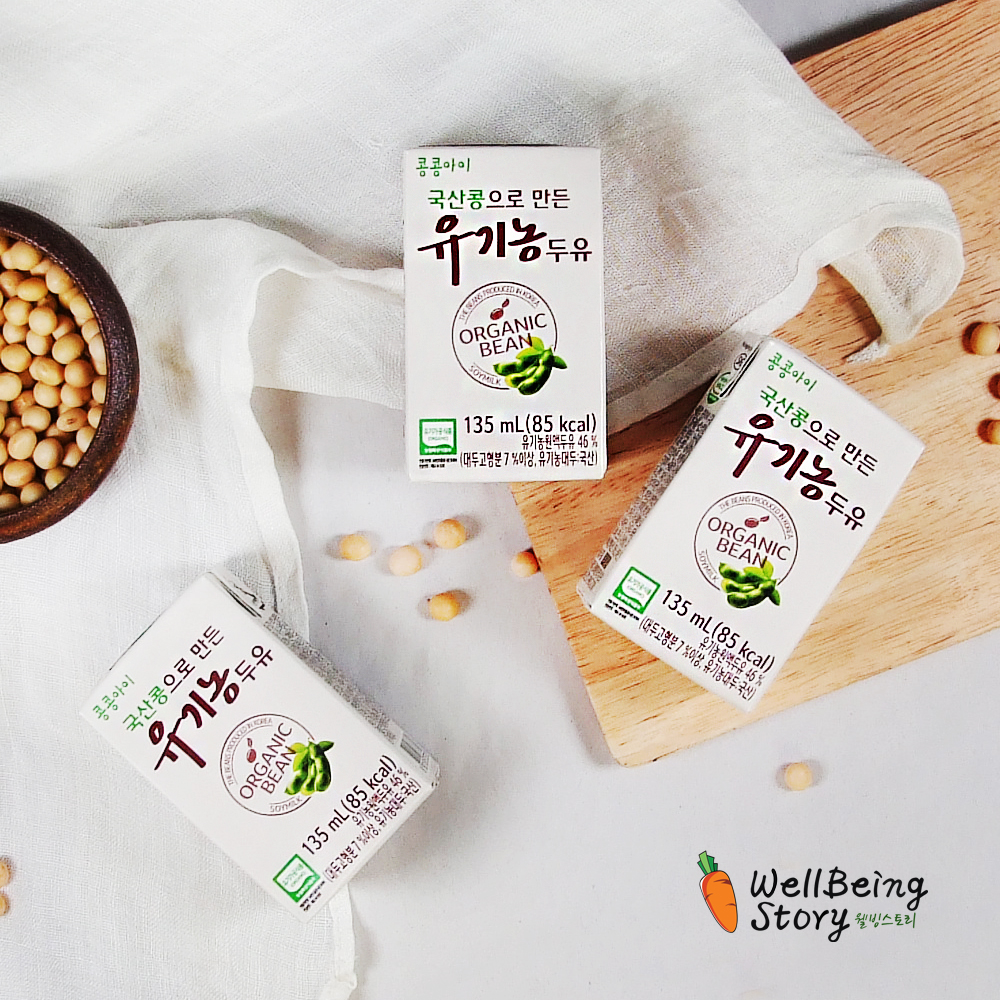 콩콩아이 국산콩으로 만든 유기농 콩콩이 두유 non-GMO 135ml 24팩