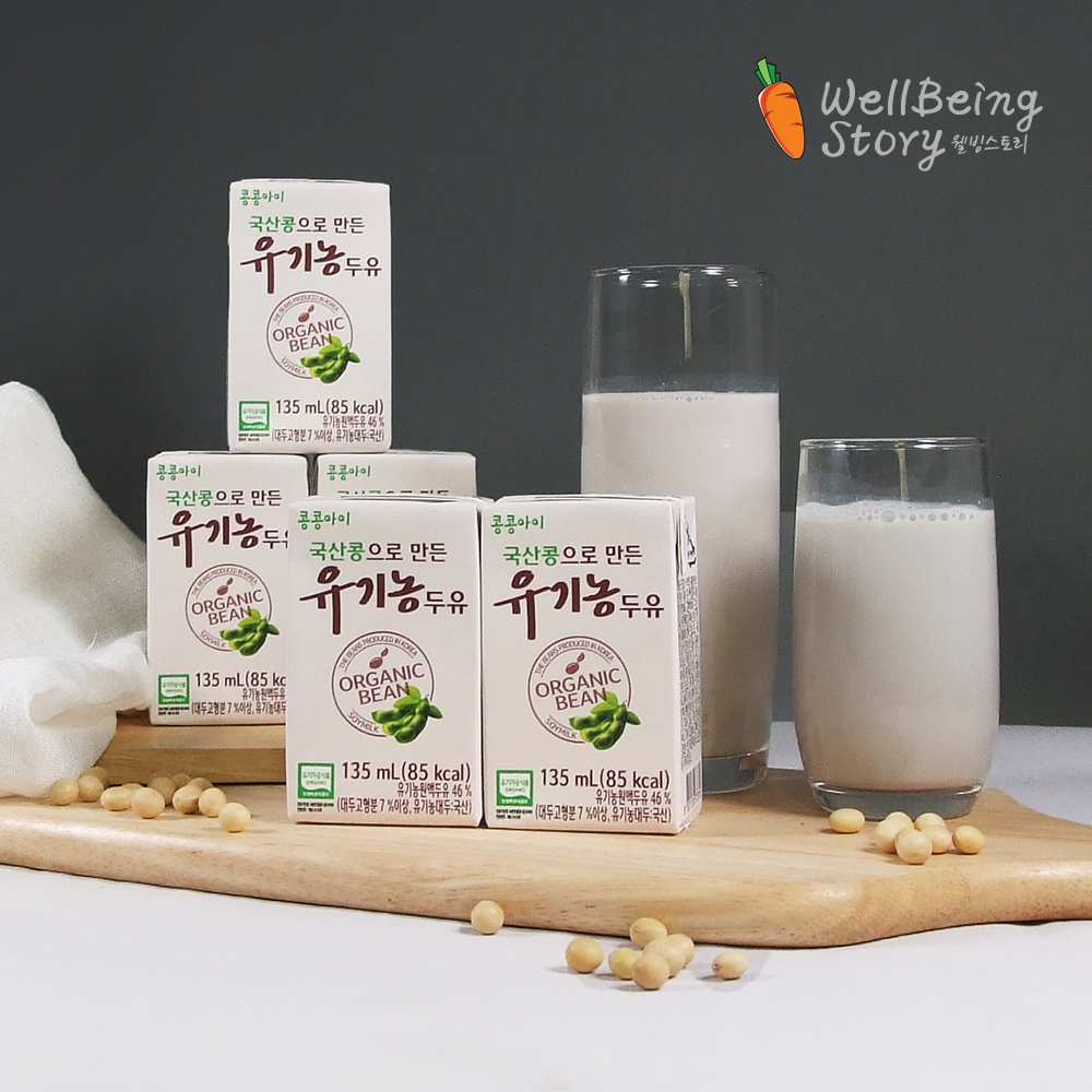 콩콩아이 국산콩으로 만든 유기농 콩콩이 두유 non-GMO 135ml 24팩