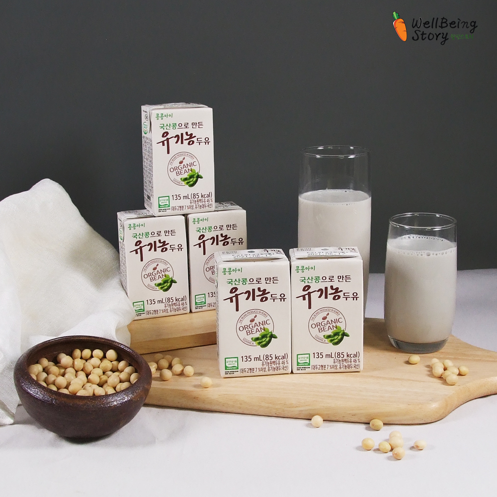 콩콩아이 국산콩으로 만든 유기농 콩콩이 두유 non-GMO 135ml 24팩