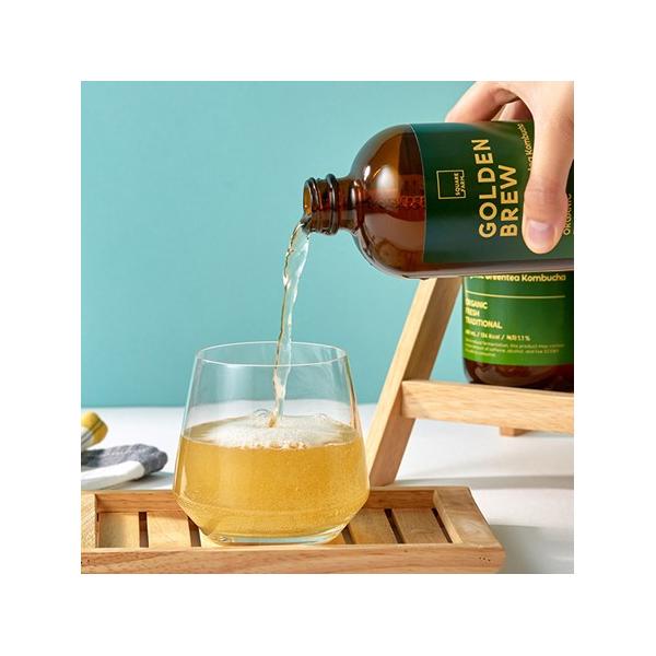 골든브루 유기농 그린티 콤부차 오리지널 세트[6병*480ml]