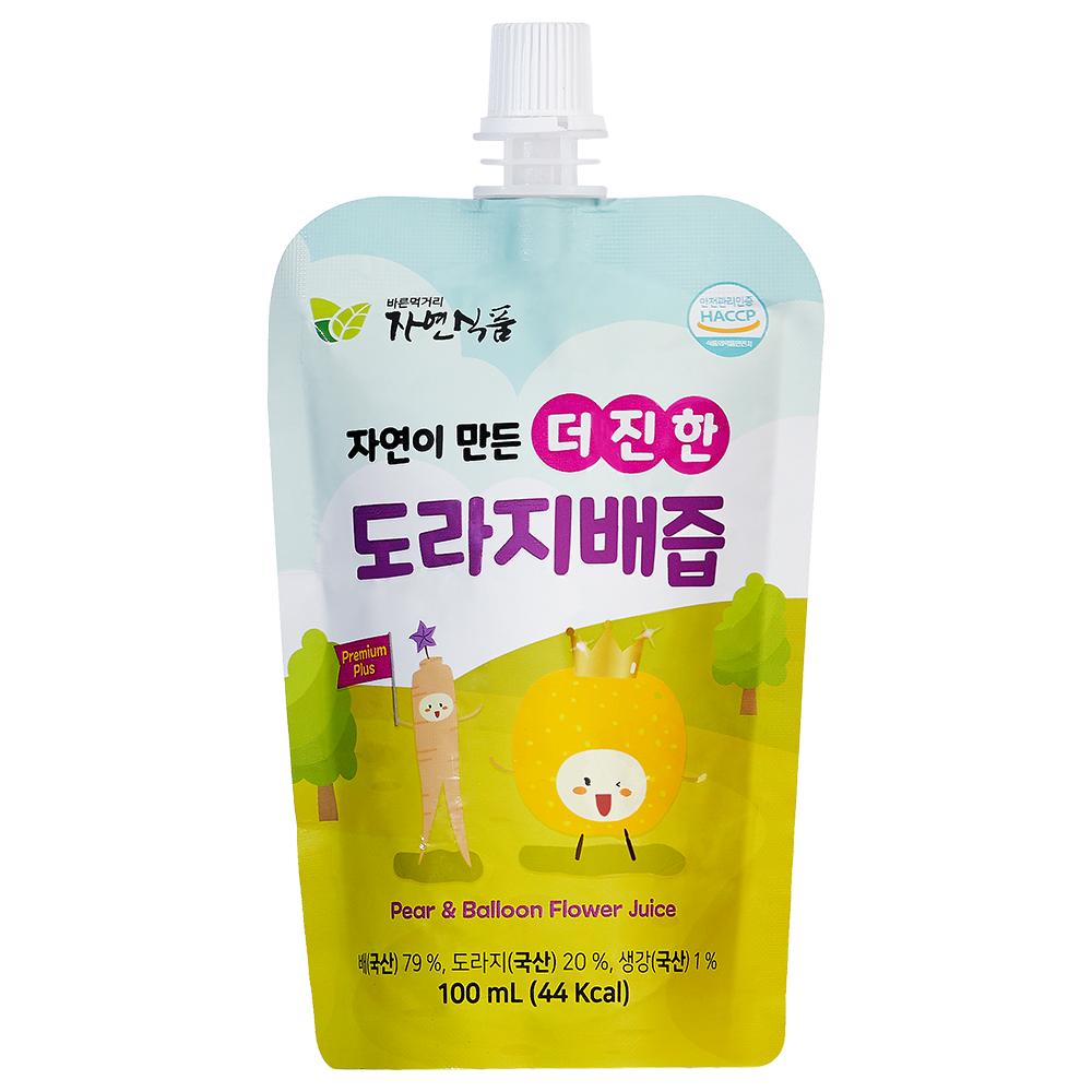 (도라지 20%) 자연이 만든 더 진한 도라지배즙 스파우트 100ml x 30팩 100팩