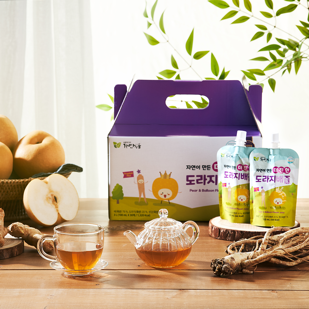 (도라지 20%) 자연이 만든 더 진한 도라지배즙 스파우트 100ml x 30팩 100팩